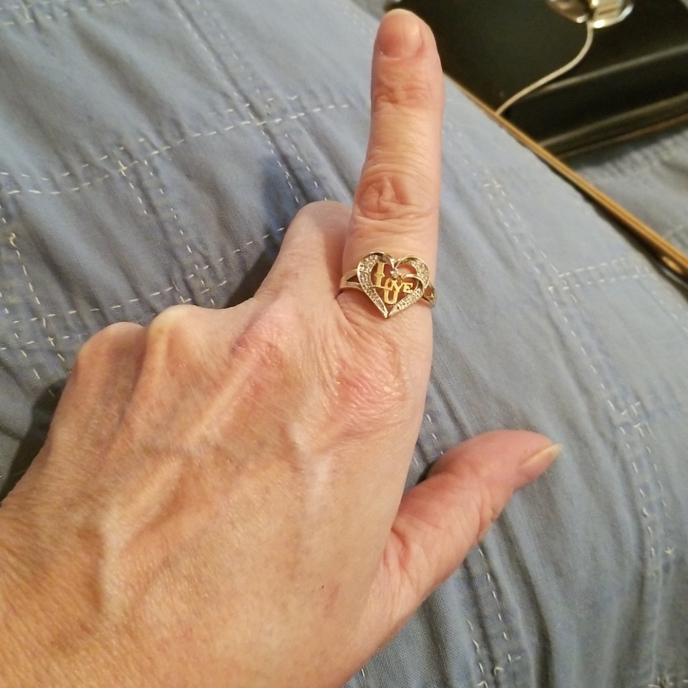 Real 10k yellow gold ring